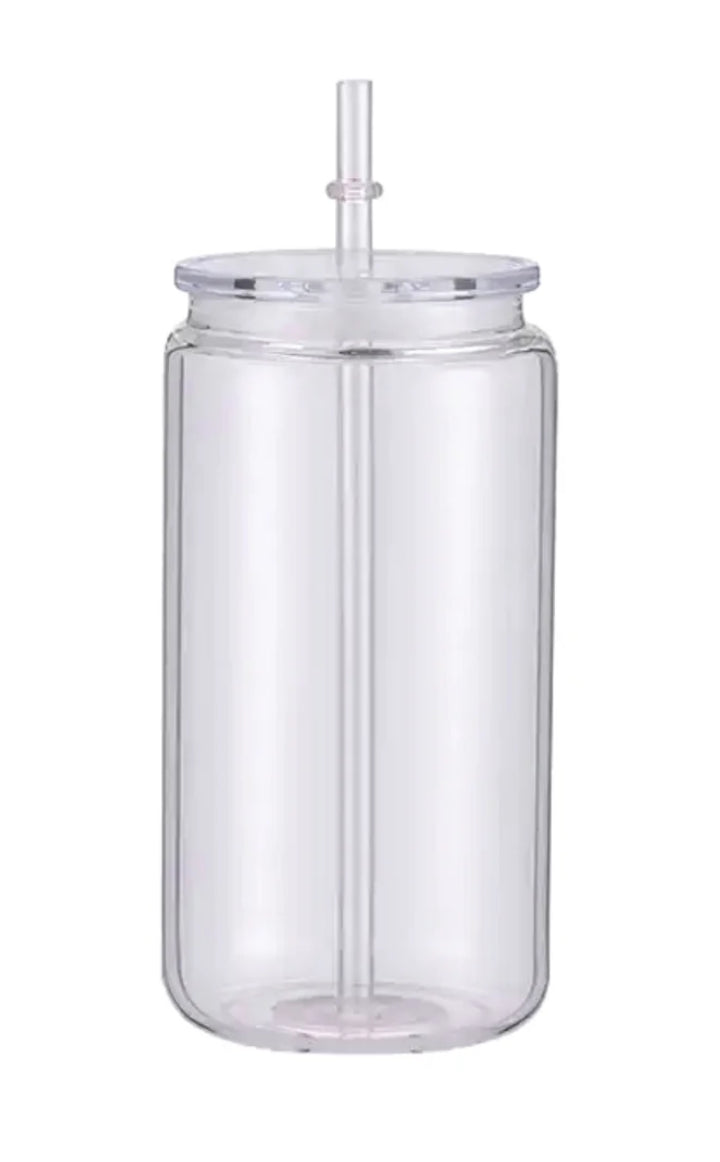 16oz Custom Acrylic Snow Globe Tumbler