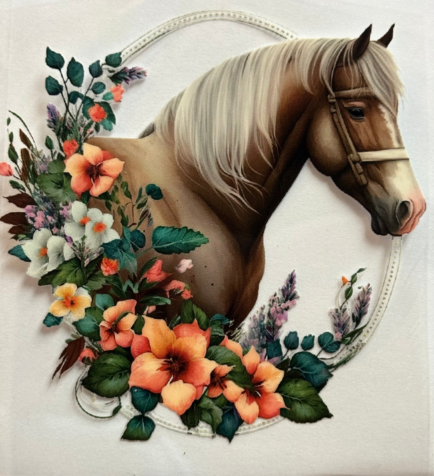 Horse w/ Flowers