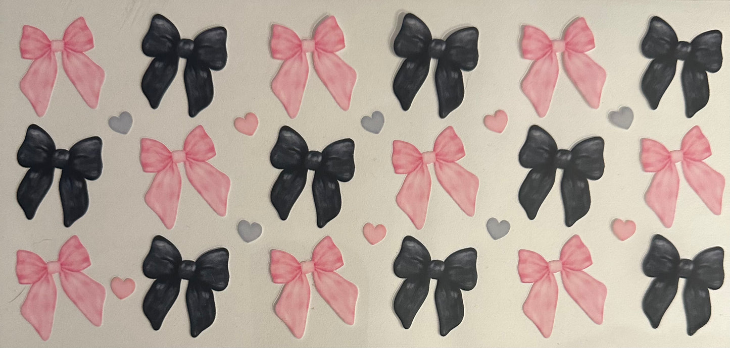 Pink & Black Bows