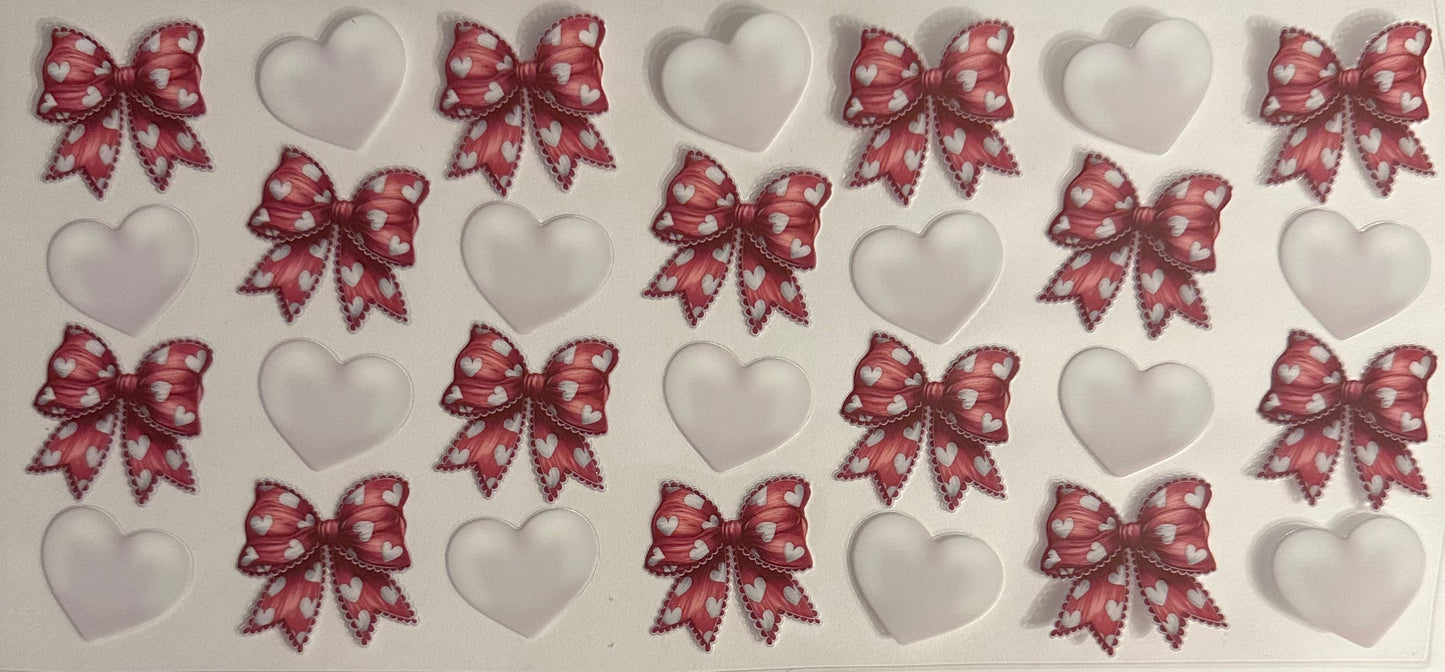 Red Bows & White Hearts