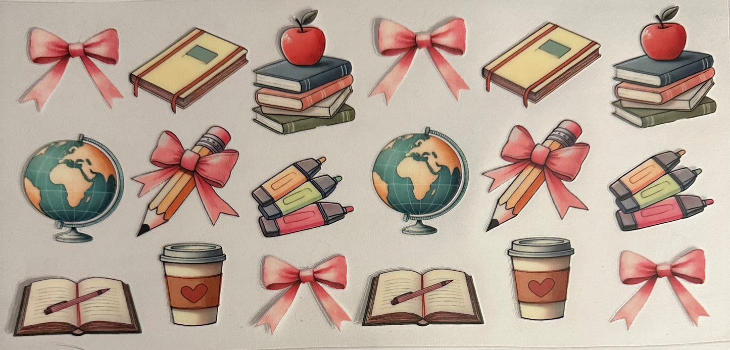 Teacher Supplies & Pink Bows
