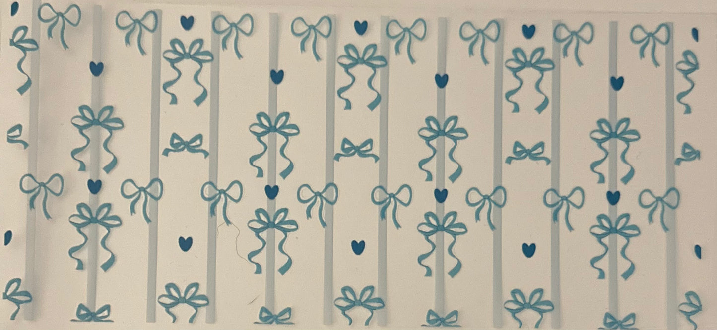 Blue Bows & Hearts