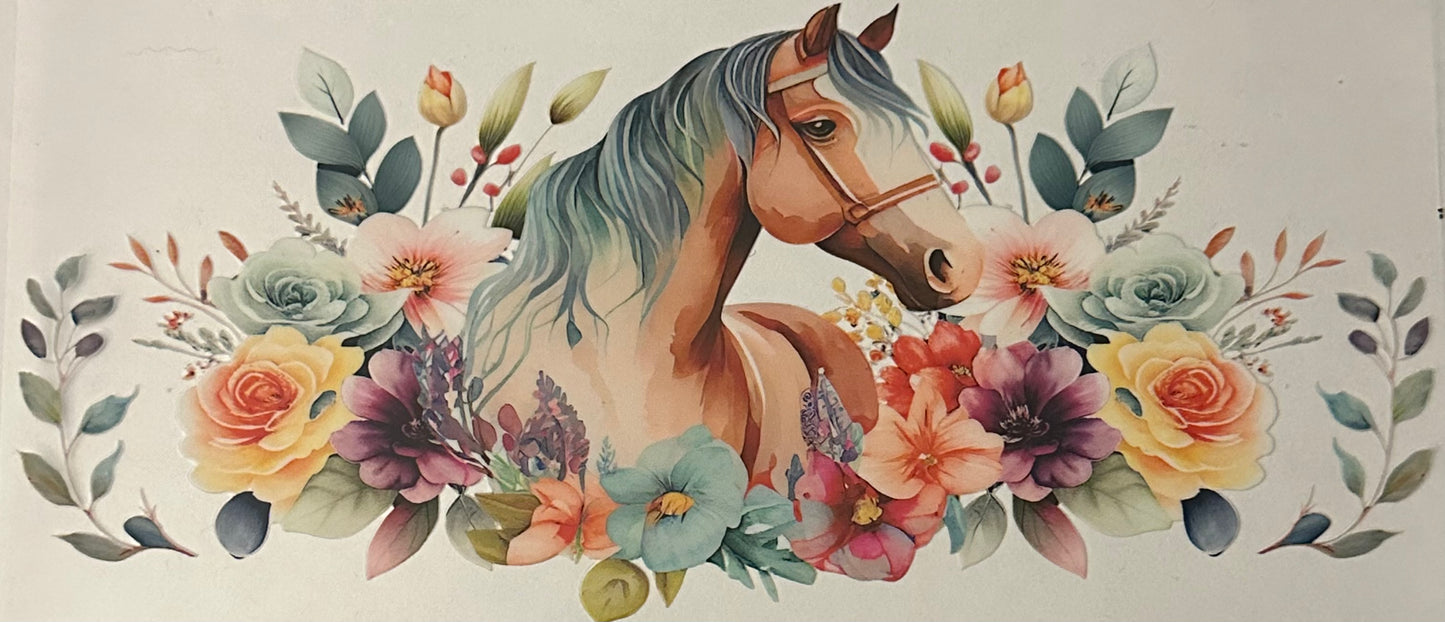 Horse w/ Flowers