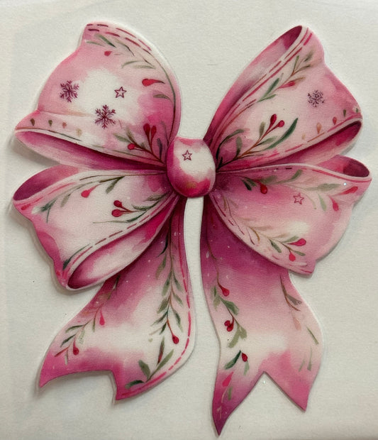 Pink Christmas Bow