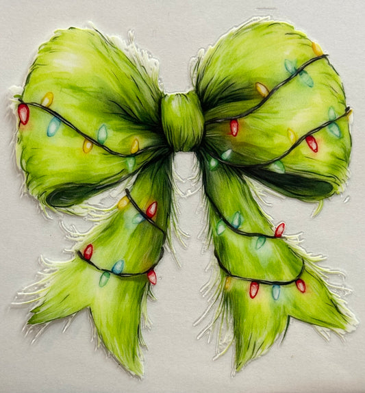 Green Man Bow w/ Lights