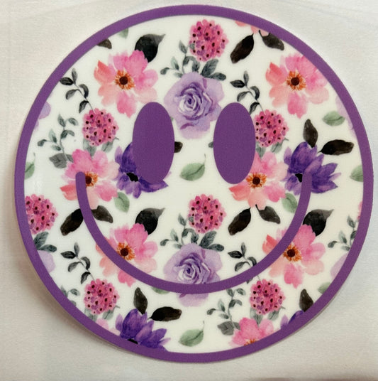 Smiley w/ Flowers