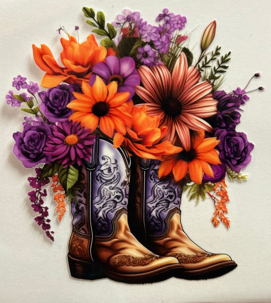 Boots w/ Flowers