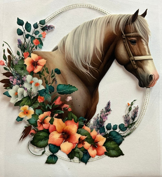 Horse w/ Flowers