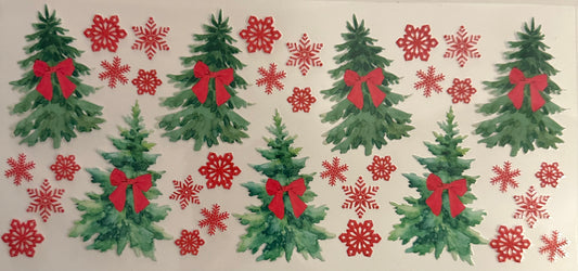 Green Trees w/ Red Bows
