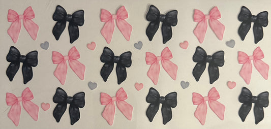 Pink & Black Bows