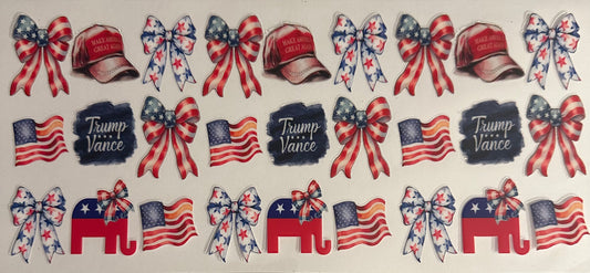 Patriotic Bows & Trump/Vance