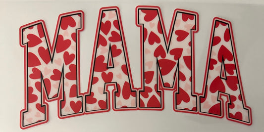 Mama w/ Red Hearts