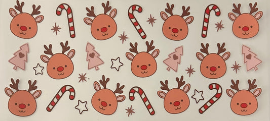 Reindeer & Candy Cane